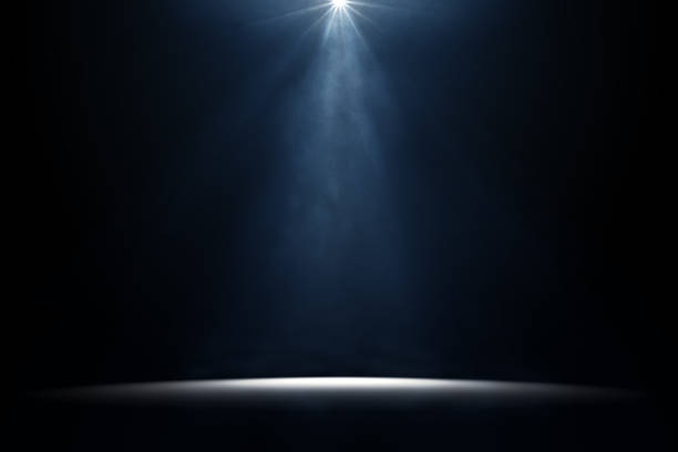 A spotlight in darkness